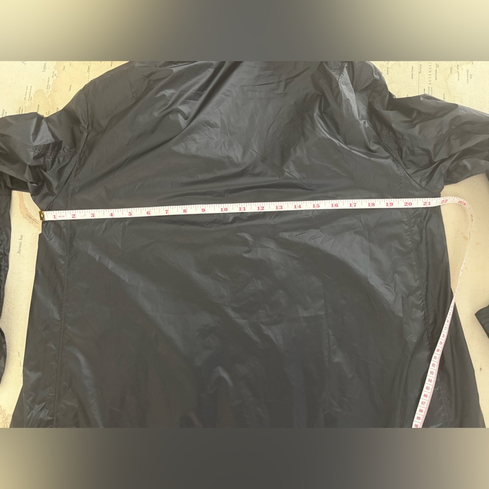 Peuterey Full Length Windbreaker Jacket Hooded Size 40 Black - Picture 14 of 16